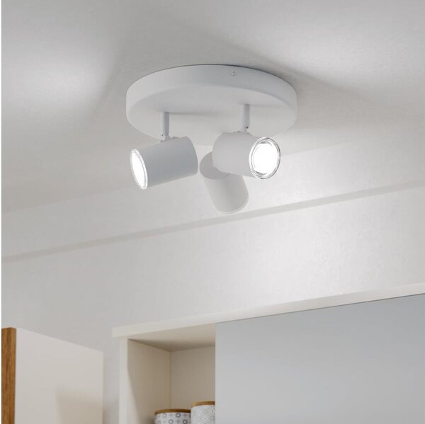 Eglo 901962 - Kúpeľňové bodové svietidlo CONSUMA 3xGU10/5W/230V IP44 biela
