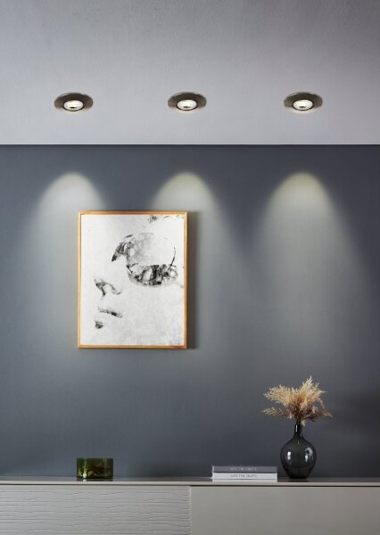Eglo 300194 - SADA 5x LED zapustené stropné svietidlo GEDREZ LED/4,9W/230V pr. 9 cm chróm