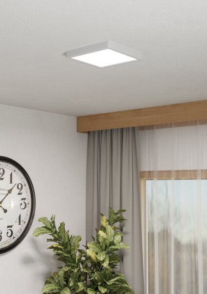 Eglo 901378 - LED RGBW stmievateľné dymové stropné svietidlo FUEVA-Z LED/10,5W/230V 22x22cm IP44 biela