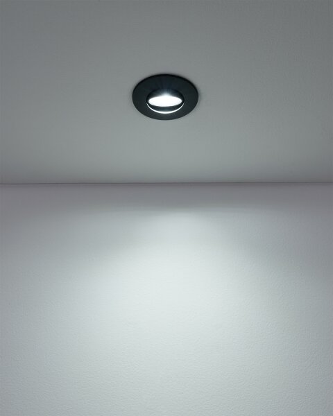 Eglo 300191 - SADA 7xLED zapustených svietidiel GEDREZ LED/4,9W/230V pr. 9 cm čierna