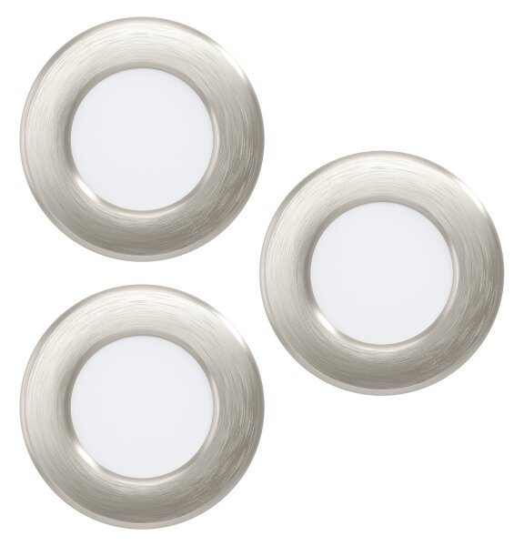 Eglo 901434-SADA 3x LED RGBW stropné podhľadové svietidlá FUEVA-Z LED/2,8W/230V 8,8cm IP44 chróm