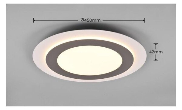 TRIO 641519207 MORGAN stropné svietidlo SMD LED D450mm 42W/5600lm 2700-6500K matný nikel, stmievateľné, diaľkový ovládač