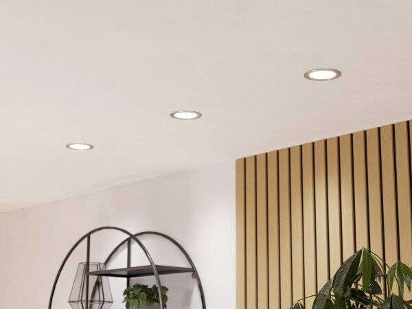 Eglo 901435-LED Stropné podhľadové svietidlo FUEVA-Z LED/5W/230V 12cm IP44 chróm