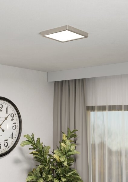 Eglo 901383-LED RGBW Stmievateľné dymové stropné svietidlo FUEVA-Z LED/10,5W/230V 22x22cm IP44 chróm