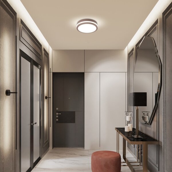 Brilagi - LED vonkajšie stropné svietidlo BENE LED/18W/230V priemer 21,5 cm hnedé IP54