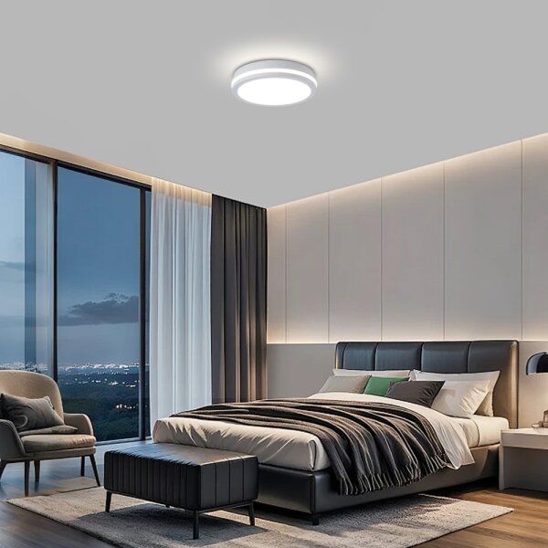 Brilagi - LED vonkajšie stropné svietidlo BENE LED/24W/230V pr. 26 cm biela IP54