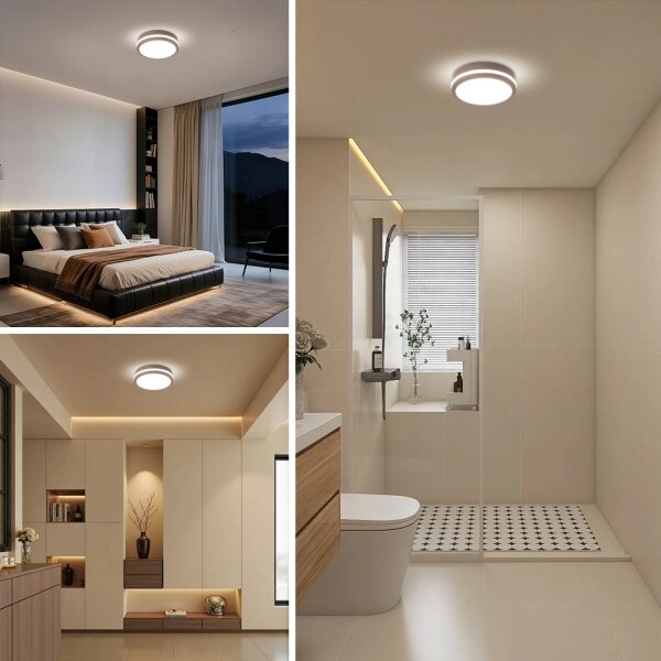 Brilagi - LED vonkajšie stropné svietidlo BENE LED/18W/230V priemer 21,5 cm hnedé IP54