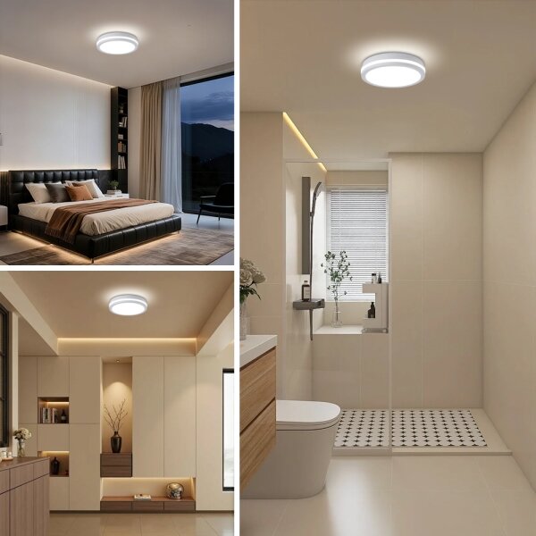 Brilagi - LED vonkajšie stropné svietidlo BENE LED/24W/230V pr. 26 cm biela IP54