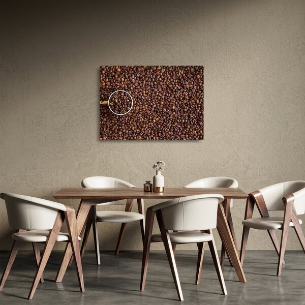 Sklenený obraz - kávové zrná (70x50 cm)