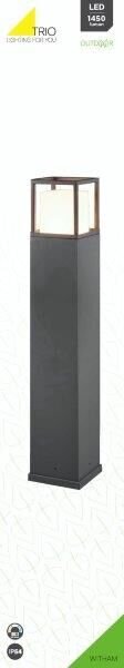 TRIO 477860142 WITHAM vonkajšie stojanové svietidlo/stĺpik SMD LED V800mm 14,5W/1450lm 2300+3000+4000K IP54 antracitová