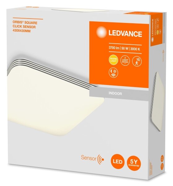 Ledvance - LED Stropné svietidlo so senzorom ORBIS LED/50W/230V 3000K