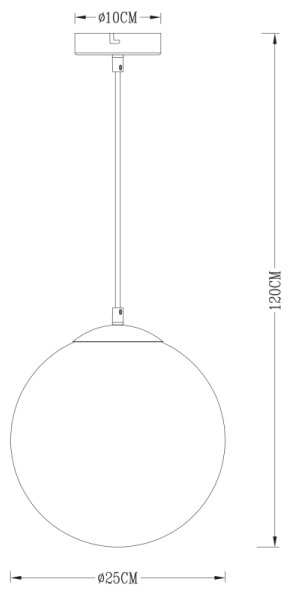 Globo 15862 - Luster na lanku VARUS 1xE27/40W/230V