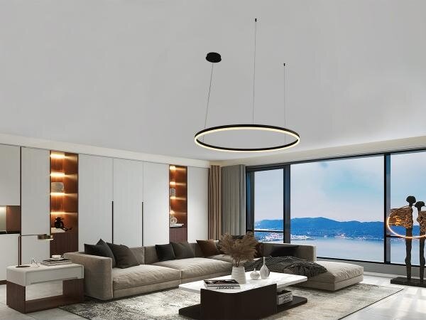LED Stmievateľný luster na lanku LED/72W/230V 3000-6500K + diaľkové ovládanie
