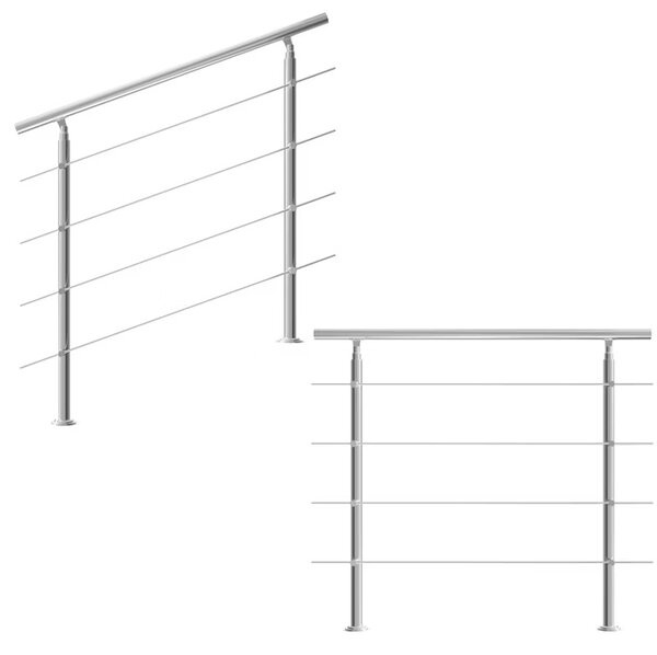 Schodiskové zábradlie 4 vzpery - 120 cm