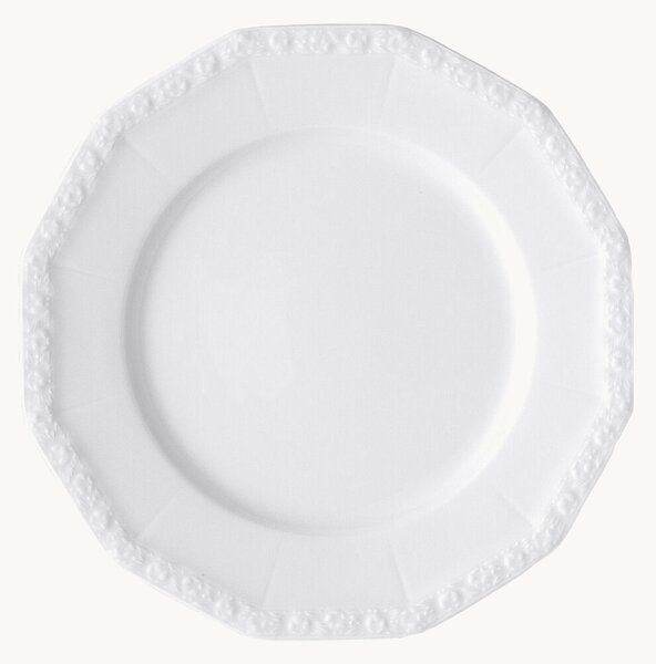 Porcelánové plytké taniere Maria White, 2 ks