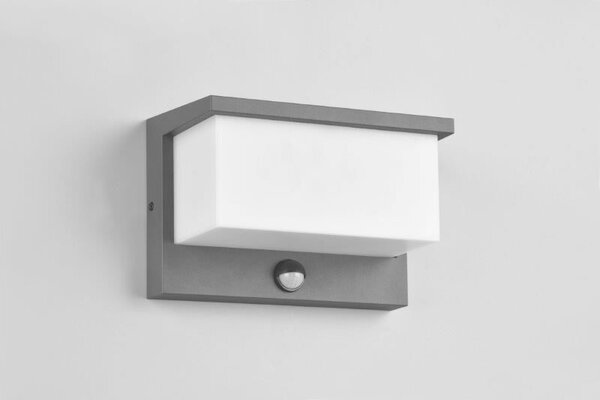 TRIO 240969142 NESTOS vonkajšie nástenné svietidlo so senzorom SMD LED 13W/1300lm 3000K IP54 antracitová, biela
