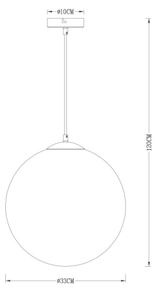 Globo 15864 - Luster na lanku VARUS 1xE27/40W/230V