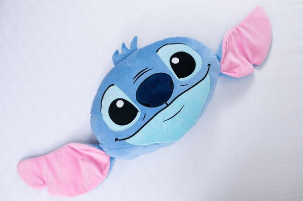 Fleecový detský vankúšik 41x32 cm Lilo and Stitch "Blue" – Jerry Fabrics