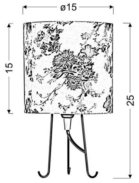 Stolná lampa MICRA 1xE14/40W/230V