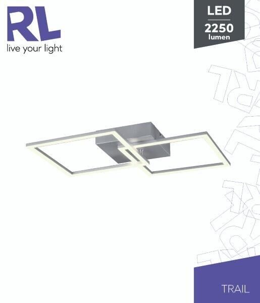 TRIO Reality R64492187 TRAIL stropné svietidlo SMD LED 20W/2250lm 3000K titanová