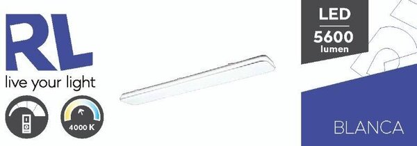 TRIO Reality R64144401 BLANCA stropné svietidlo SMD LED 1200x170mm 46W/5600lm 4000K biela, switchdimmer