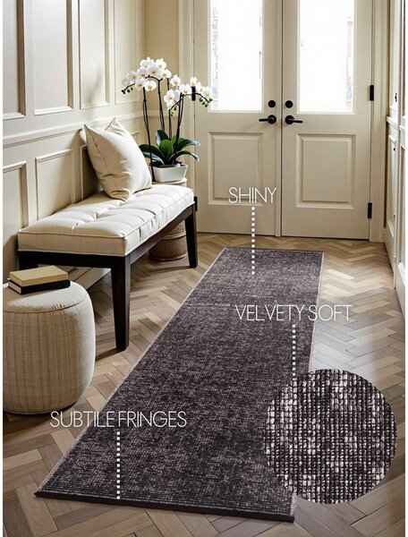 Hnedý behúň 80x250 cm Prisma – Elle Decoration