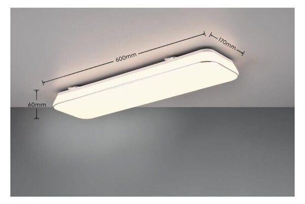 TRIO Reality R64141301 BLANCA stropné svietidlo SMD LED 600x170mm 28W/3200lm 3000K biela, switchdimmer