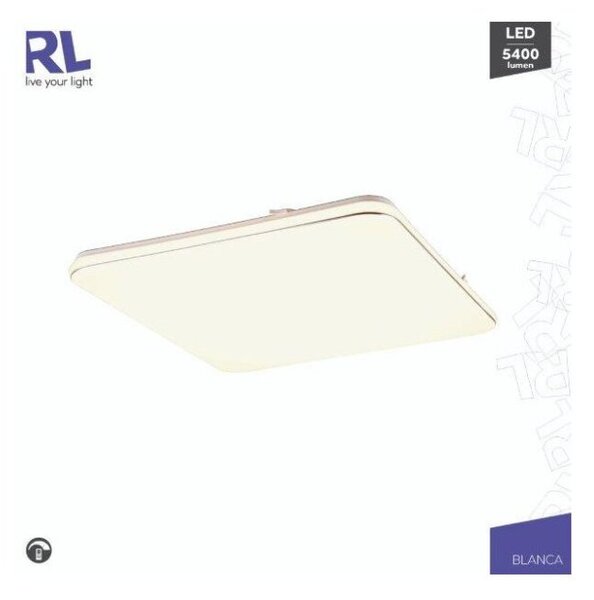 TRIO Reality R64141201 BLANCA stropné svietidlo SMD LED 530x530mm 46W/5400lm 3000K biela, switchdimmer