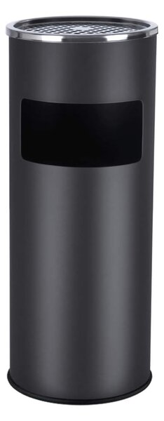 Stojanový popolník s odpadkovým košom SMOKE, 60,5x24,5cm, čierna SongmicsHome