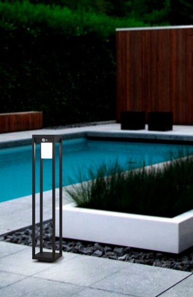 Eglo 900805 - LED Solárna lampa so senzorom MARTANO LED/3,7W/3,7V 2000 mAh IP44
