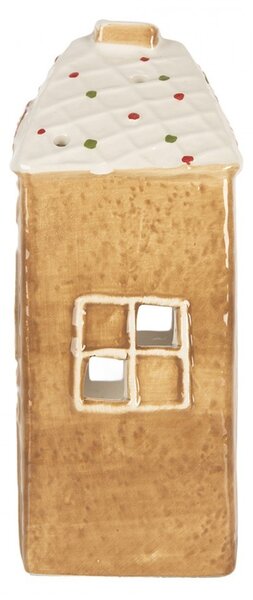 Perníková chalúpka na čajovú sviečku Gingerbread Cott Gingerbread Cottage - 9*7*16 cm - Clayre & Eef