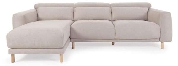 Béžová rohová pohovka (ľavý roh) Singa - Kave Home