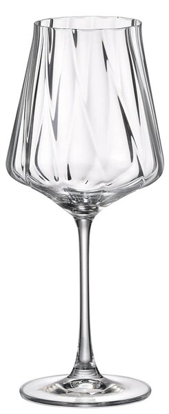 Crystal Bohemia Cettia optic poháre na víno 600 ml 6 ks