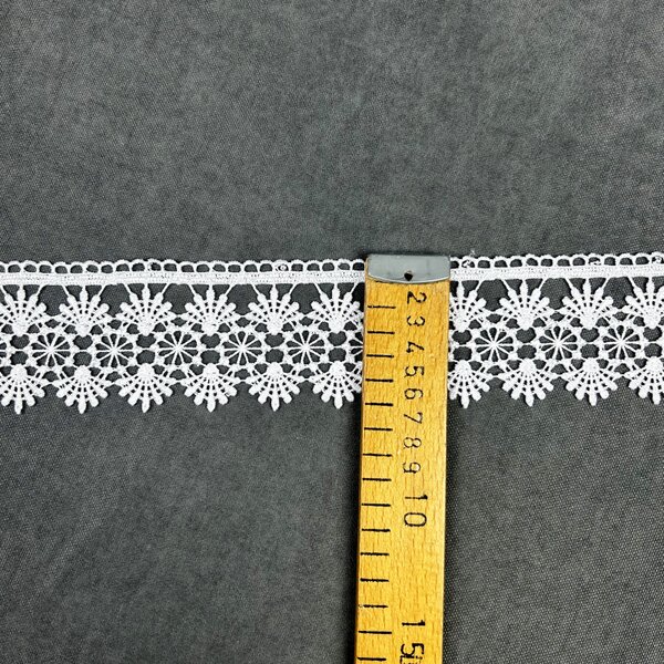 Čipka biela - 72966 šírka 60 mm , metráž