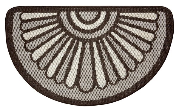 Hnedá rohožka Hanse Home Weave Ornamento, 50 x 80 cm