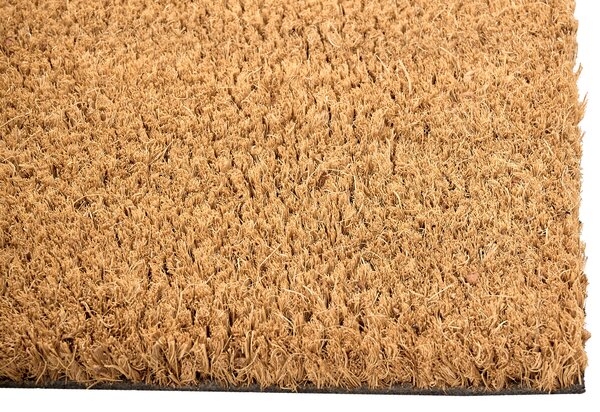 Rohožka prírodná prírodné kokosové vlákno 55 x 120 cm PVC povlak protišmyková jednofarebná rohož do interiéru moderná