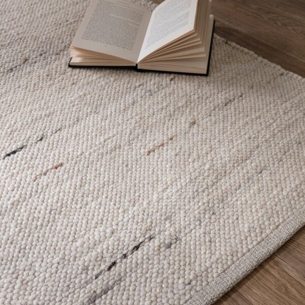 Slonovinový obojstranný/ručne tkaný koberec s prímesou vlny 160x230 cm Birkdale Ivory – Asiatic Carpets