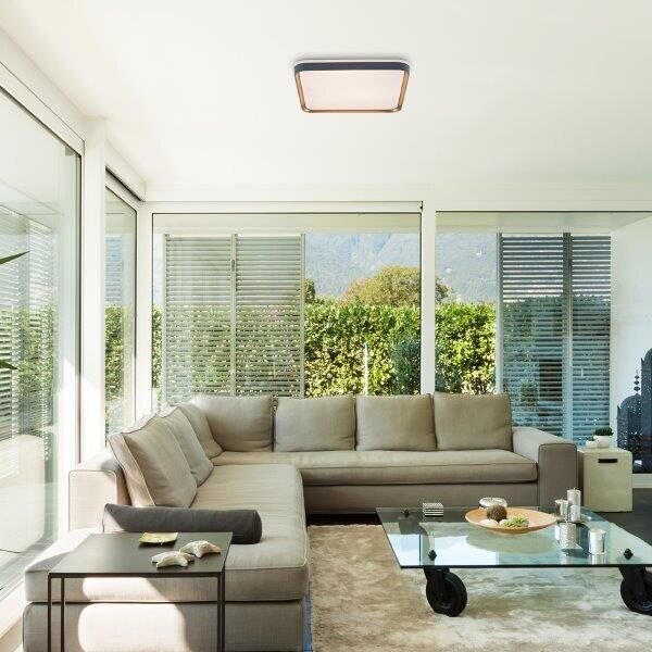 RABALUX 71029 Liatris stropné svietidlo LED 395x395mm 26W/1450lm 3000K šedá, biela