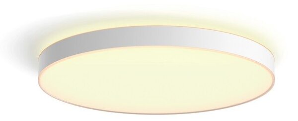 Philips HUE LED White Ambiance 41161/31/P6 Enrave XL stropné svietidlo 48W 6100lm 2200-6500K 55,1cm biele stmievateľné BlueTooth + HUE Switch