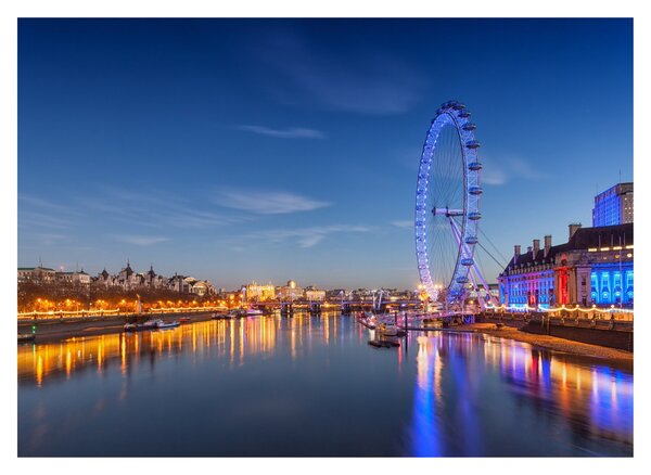Sklenený obraz London Eye (70x50 cm)