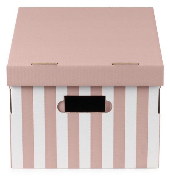 Ružový úložný box Compactor, 40 x 21 cm