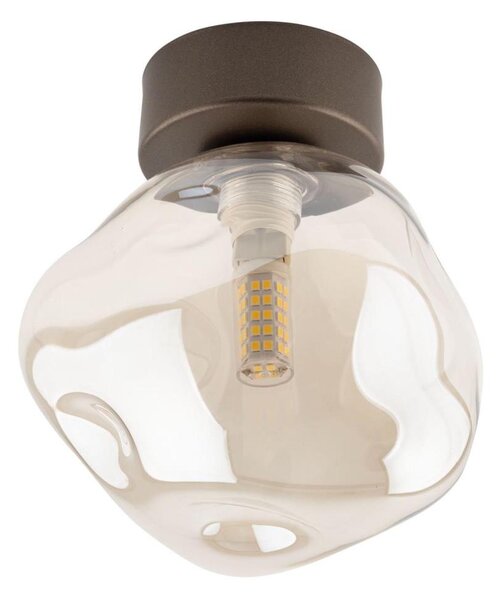 Stropné svietidlo LAVA 1xG9/8W/230V bronzové/dymovo-béžové
