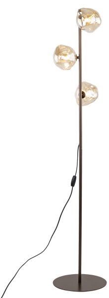 Stojacia lampa LAVA 3xG9/8W/230V bronzová/dymová béžová