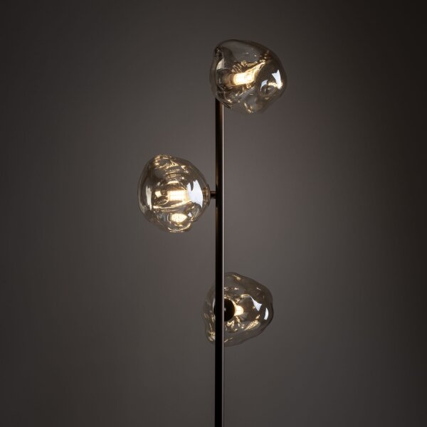 Stojacia lampa LAVA 3xG9/8W/230V bronzová/dymová béžová