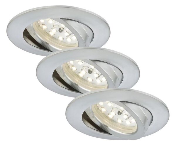 Briloner 7209-039 - SADA 3x LED Kúpeľňové podhľadové svietidlo ATTACH LED/5W/230V IP23
