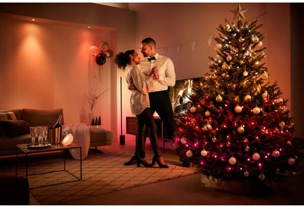 8720169246621 PHILIPS HUE White and Color Ambiance Festavia string lights - vianočná svetelná reťaz 250 LED 20m 2000-6500K+RGB IP44/IP54 čierna