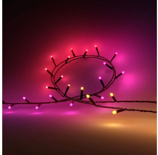 8720169246621 PHILIPS HUE White and Color Ambiance Festavia string lights - vianočná svetelná reťaz 250 LED 20m 2000-6500K+RGB IP44/IP54 čierna