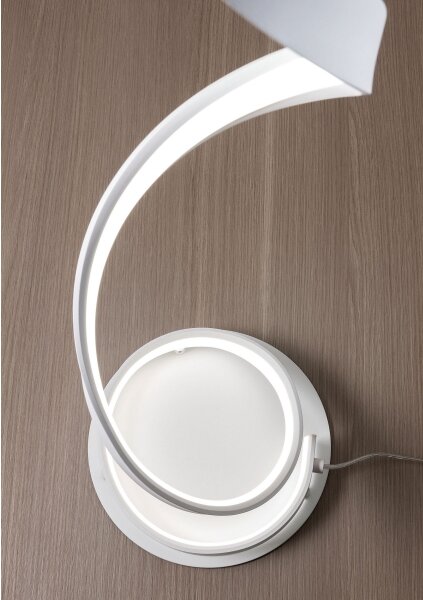 Redo 01-1815 - LED Stolná lampa TORSION LED/11W/230V biela