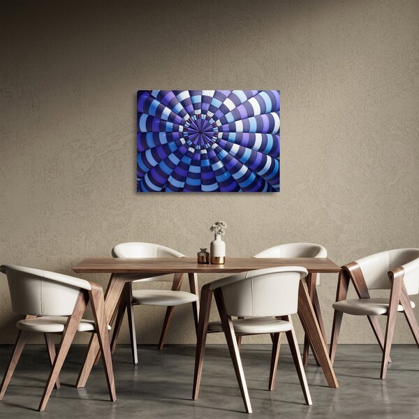 Sklenený obraz štruktúry lietajúceho balóna (70x50 cm)