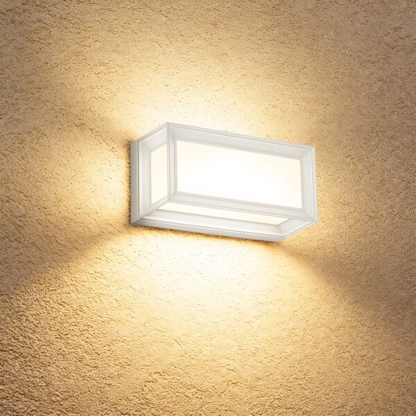 Brilagi - PARKER LED vonkajšie nástenné svietidlo s pohybovým senzorom LED/12W/230V biele IP44